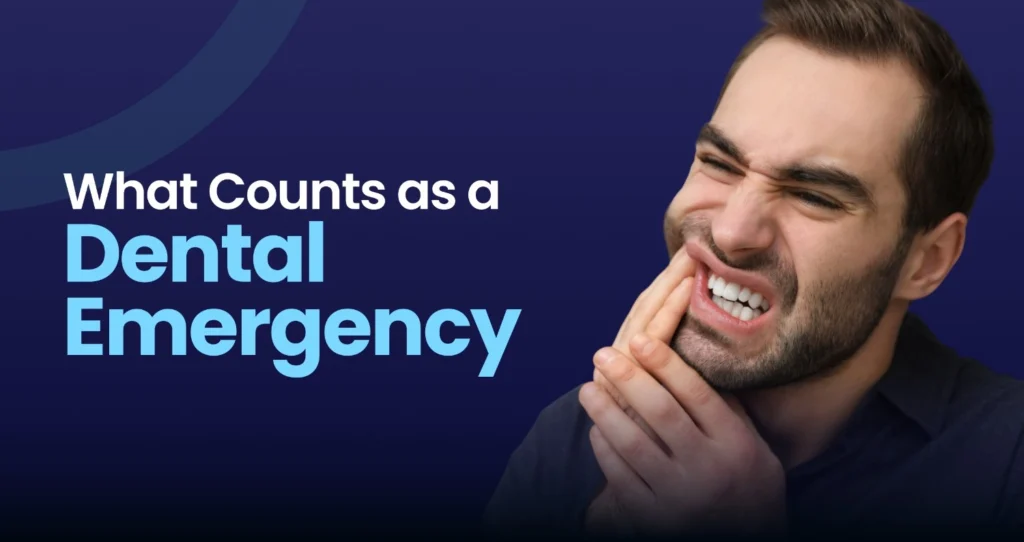 A person experiencing severe tooth pain, illustrating common dental emergency signs and the need for prompt dental care