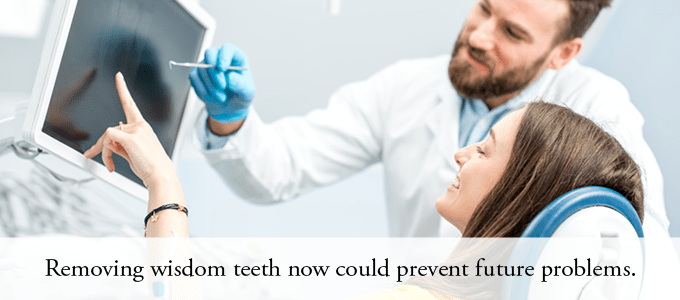 Learn why it's a good idea for teens to remove wisdom teeth before heading off to college